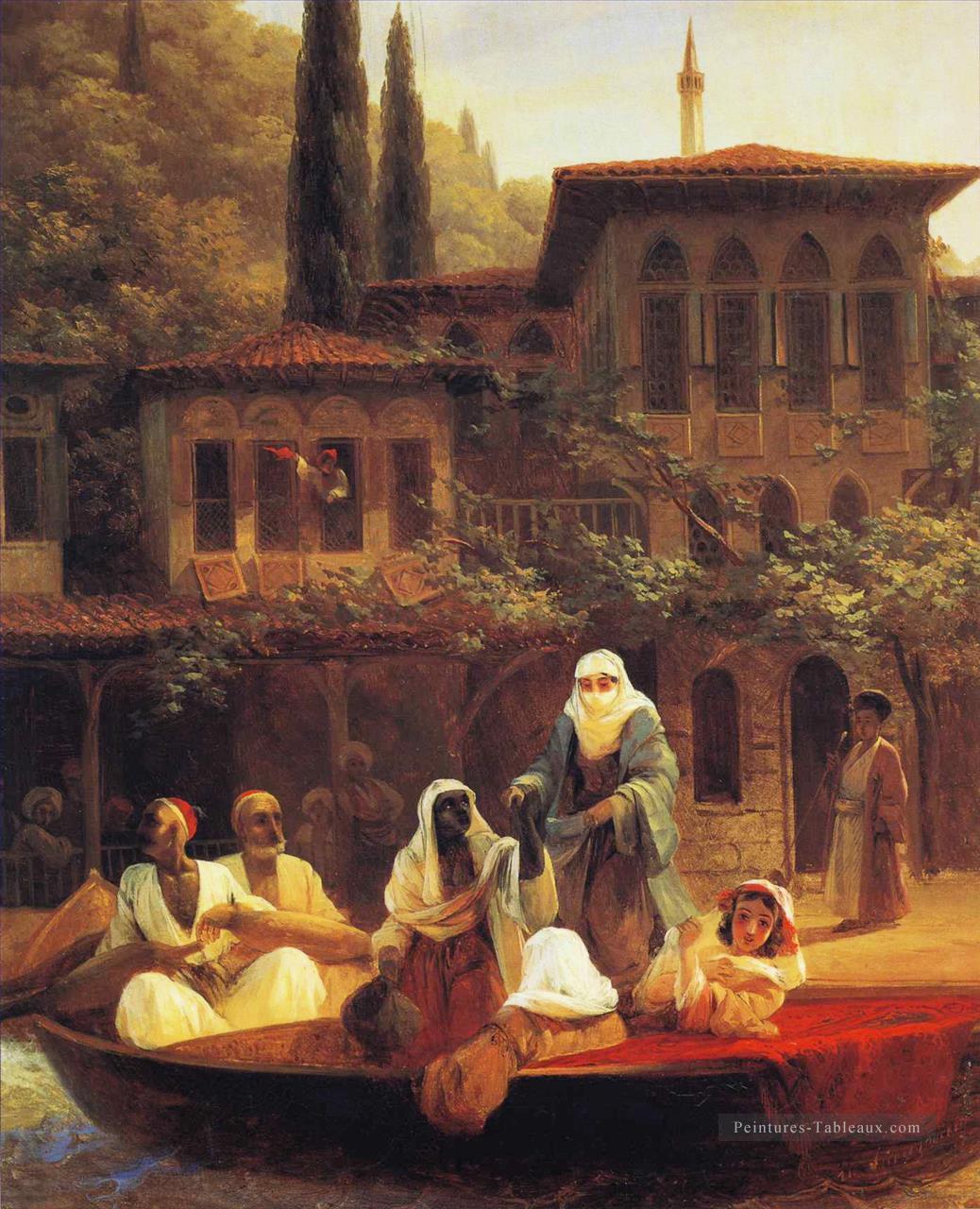 promenade en bateau par kumkapi à Constantinople Ivan Aivazovsky Peintures à l'huile